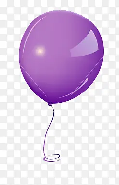 紫色气球PNG免抠
