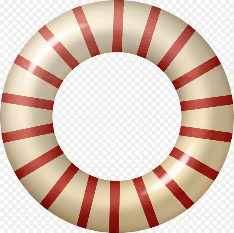 红色圆圈游泳圈