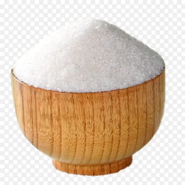 木碗里的白砂糖