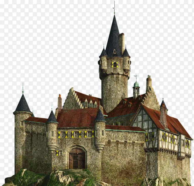 欧式城堡别墅素材