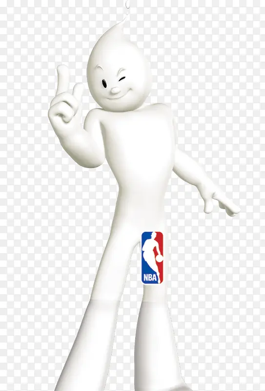 唯美卡通可爱牛奶小人NBA