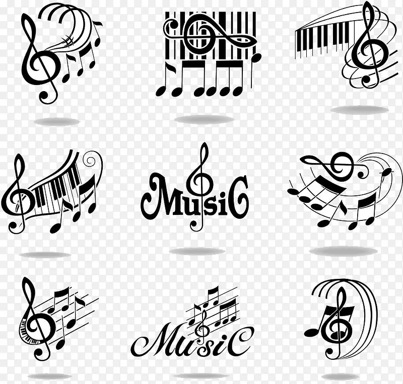 音乐创意音符图标