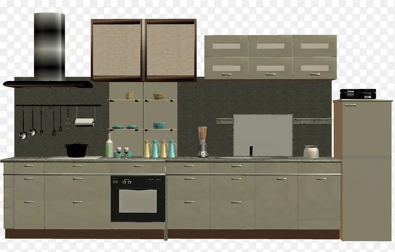 3D厨房场景动画建模素材