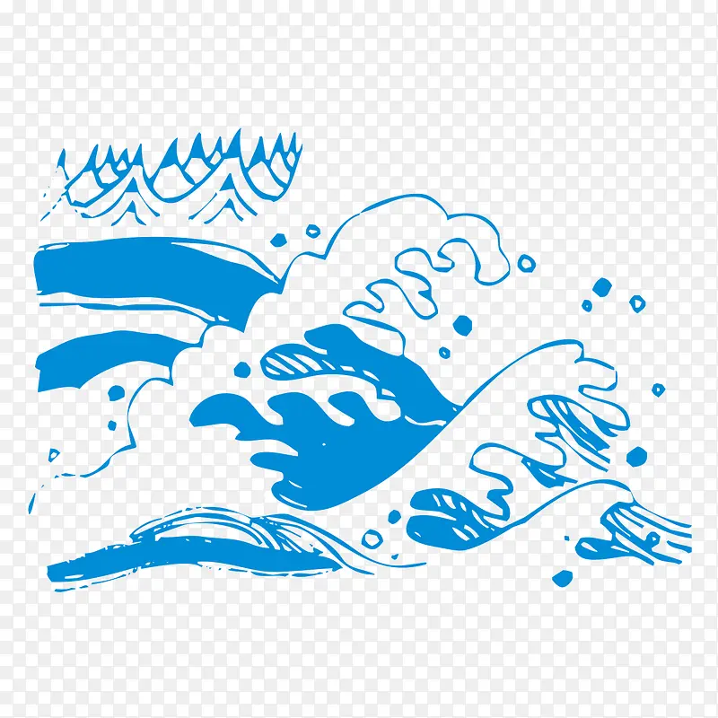 蓝色波浪PNG图片素材下载_图片编号9910158-PNG素材网