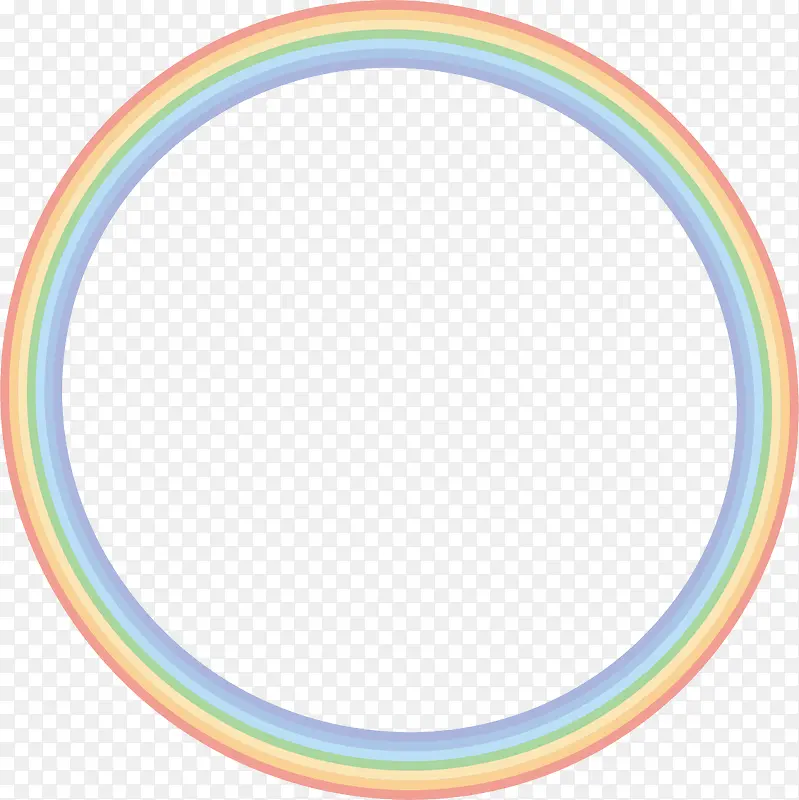 彩色圆环素材图