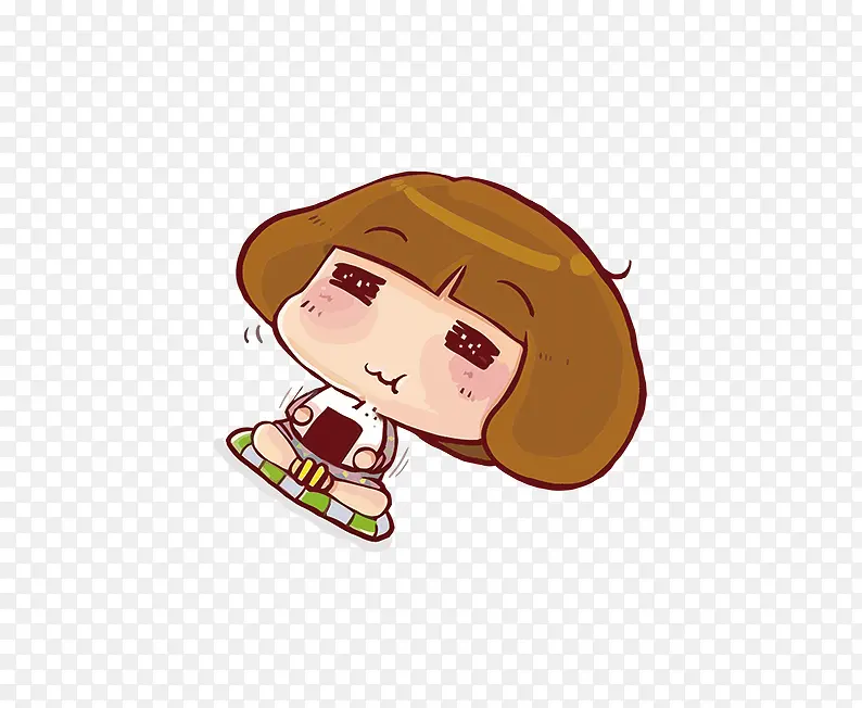 吃饭的女孩素材图片