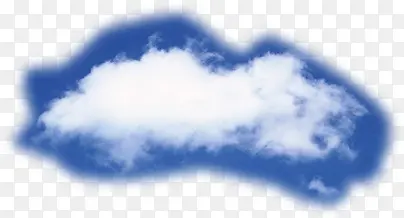 摄影蓝色天空白云设计