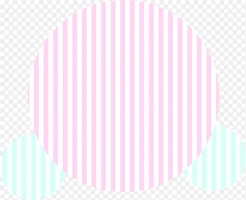 粉色条纹圆形装饰图案