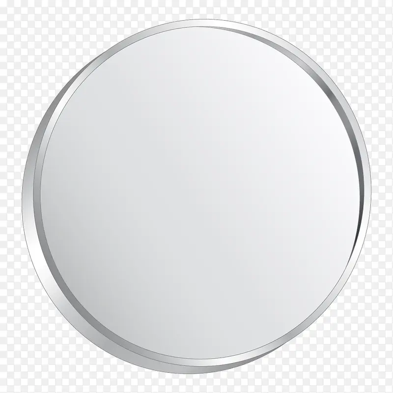 矢量灰色质感化妆镜子