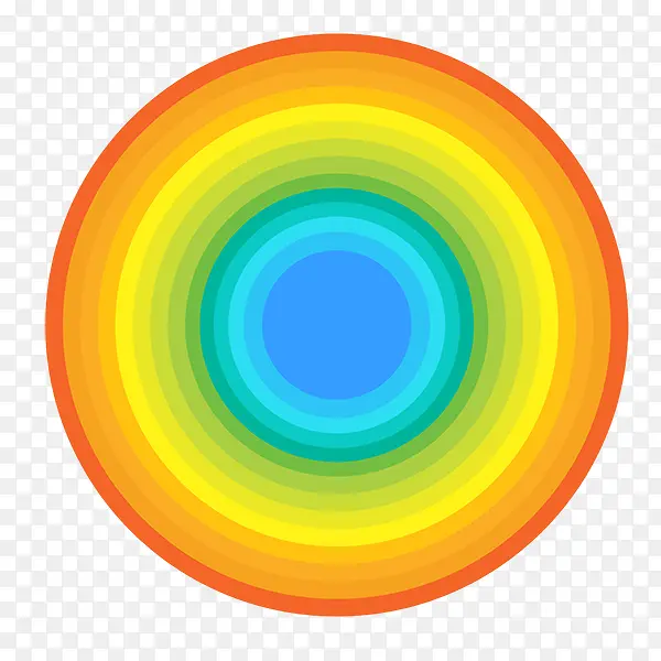 彩色渐变的圆圈
