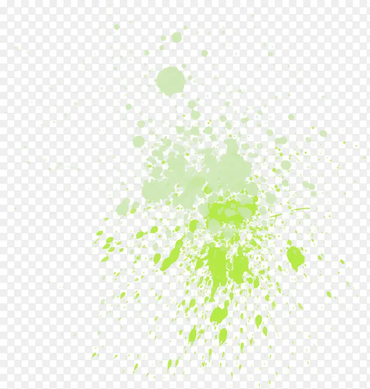 绿色创意合成效果喷溅的油漆