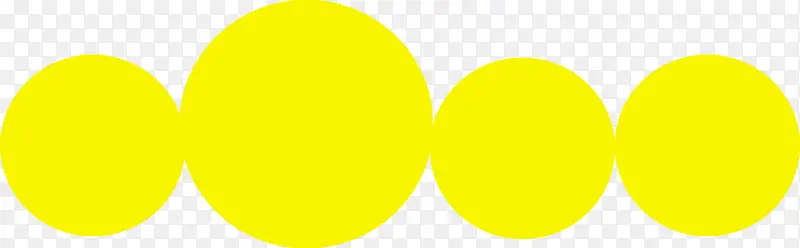 排列的黄色圆球