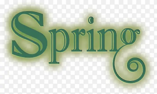 卡通春SPRING艺术字PNG图片素材下载_图片编号9918100-PNG素材网
