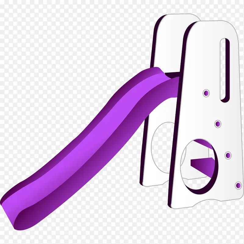 紫色儿童滑梯模型