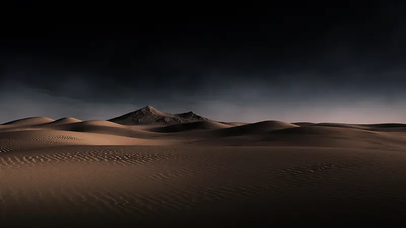 沙漠黄昏户外风景