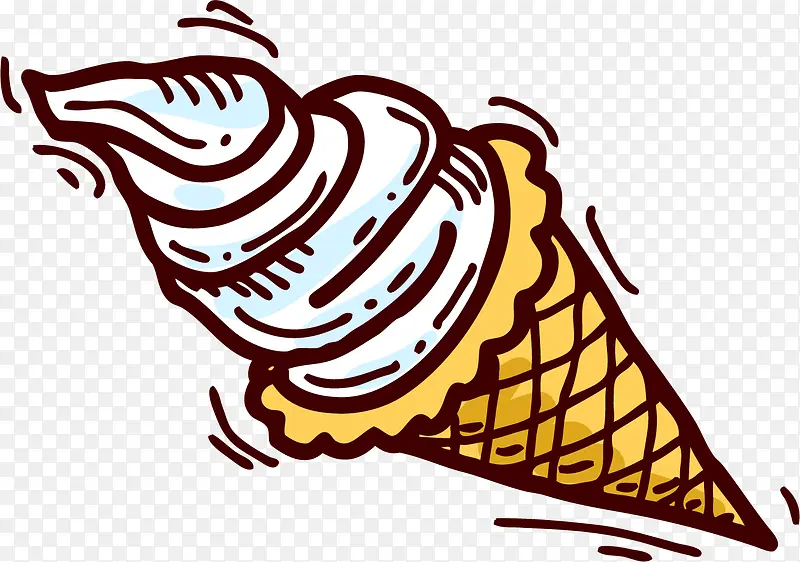 卡通手绘甜品冰淇淋