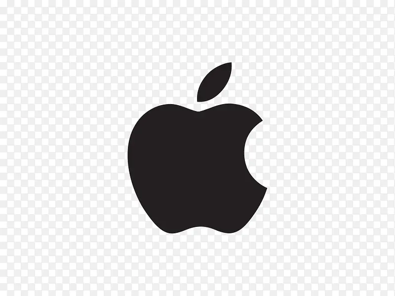黑色小巧苹果logo