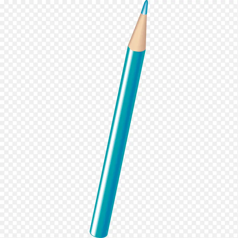 蓝色铅笔图形