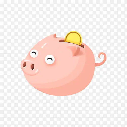粉色的小猪存钱罐