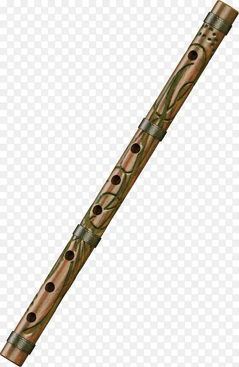 木质笛子素材免抠