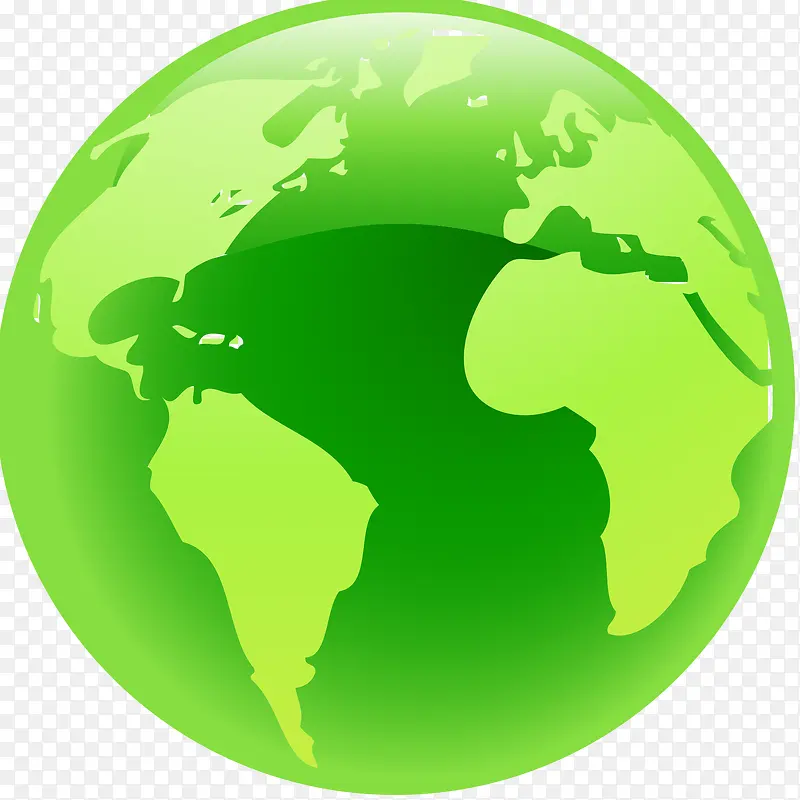 绿色矢量地球创意图