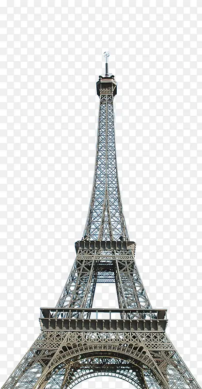 仰视角度巴黎埃菲尔铁塔