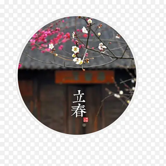 圆形立春节气插画PNG图片素材下载_图片编号9927076-PNG素材网