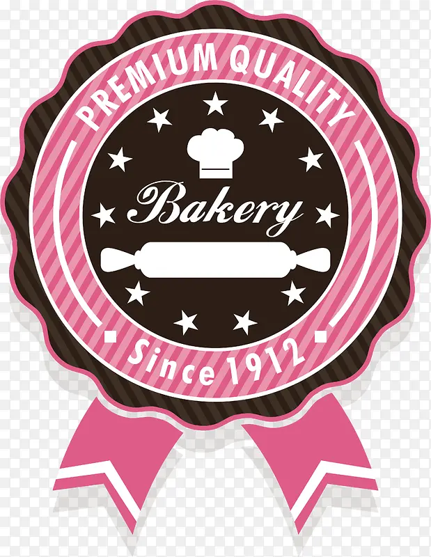 粉色蛋糕徽章