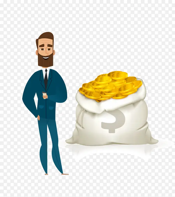 矢量卡通图案有钱人金钱PNG图片素材下载_图片编号9929235-PNG素材网
