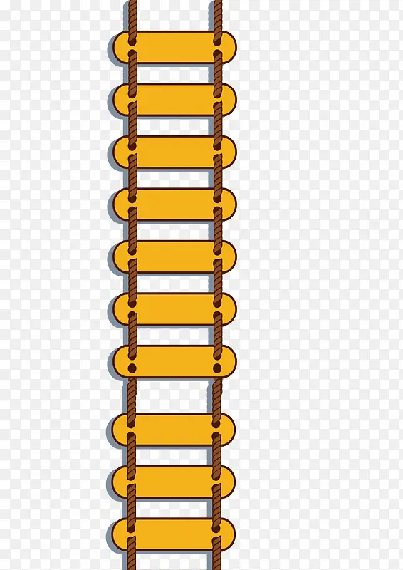 姜黄色木板梯子