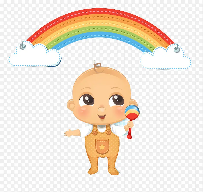婴儿和彩虹