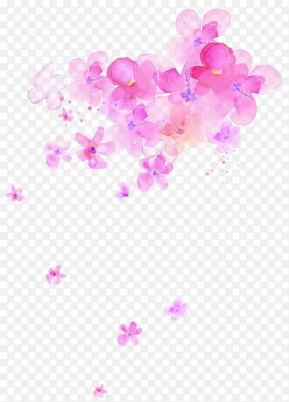 粉色淡雅花朵美景春季