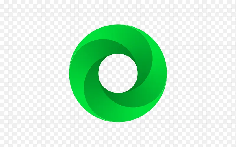 绿色圆形拼减APP图标