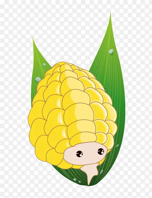 创意卡通玉米