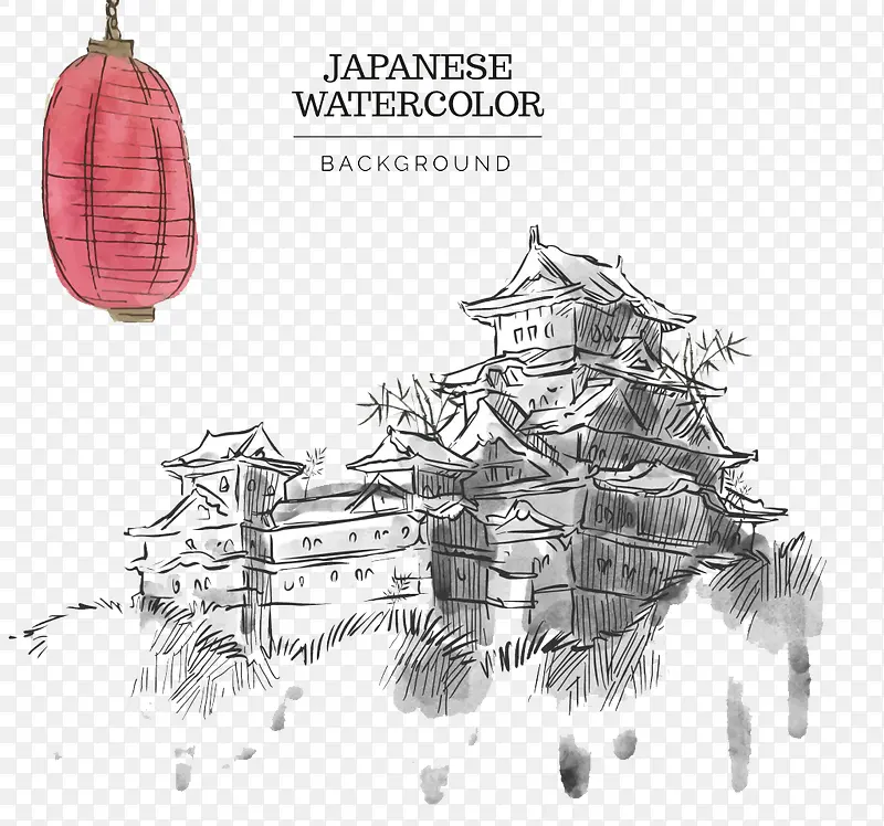 卡通手绘水墨建筑素材PNG图片素材下载_图片编号9941695-PNG素材网