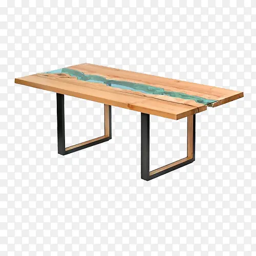长方体木头桌椅