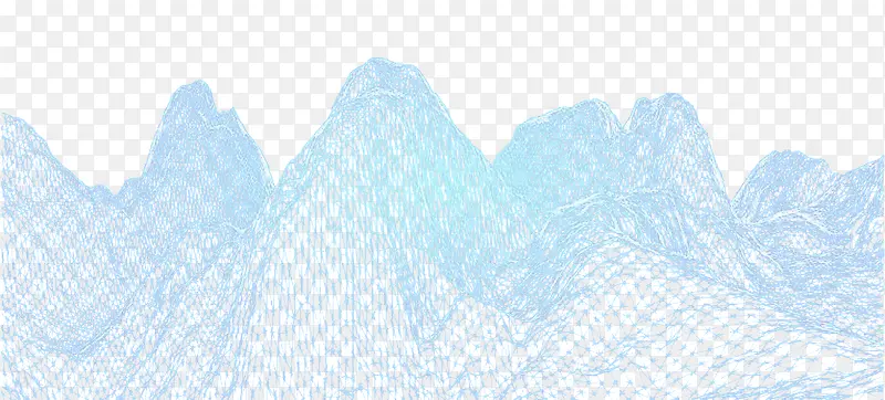 蓝色山体网状线