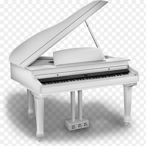 钢琴灰色钢琴图标