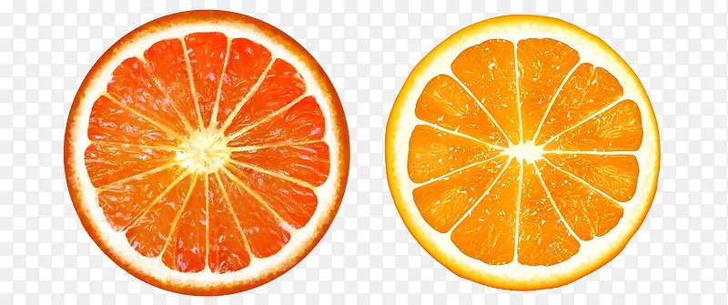 两片柳橙片图片素材