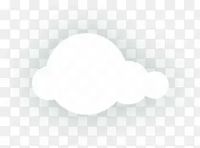 卡通透明云朵装饰
