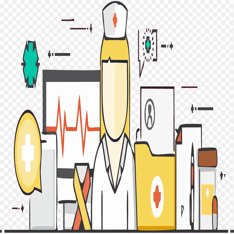 矢量医疗插画PNG图片素材下载_图片编号9947999-PNG素材网