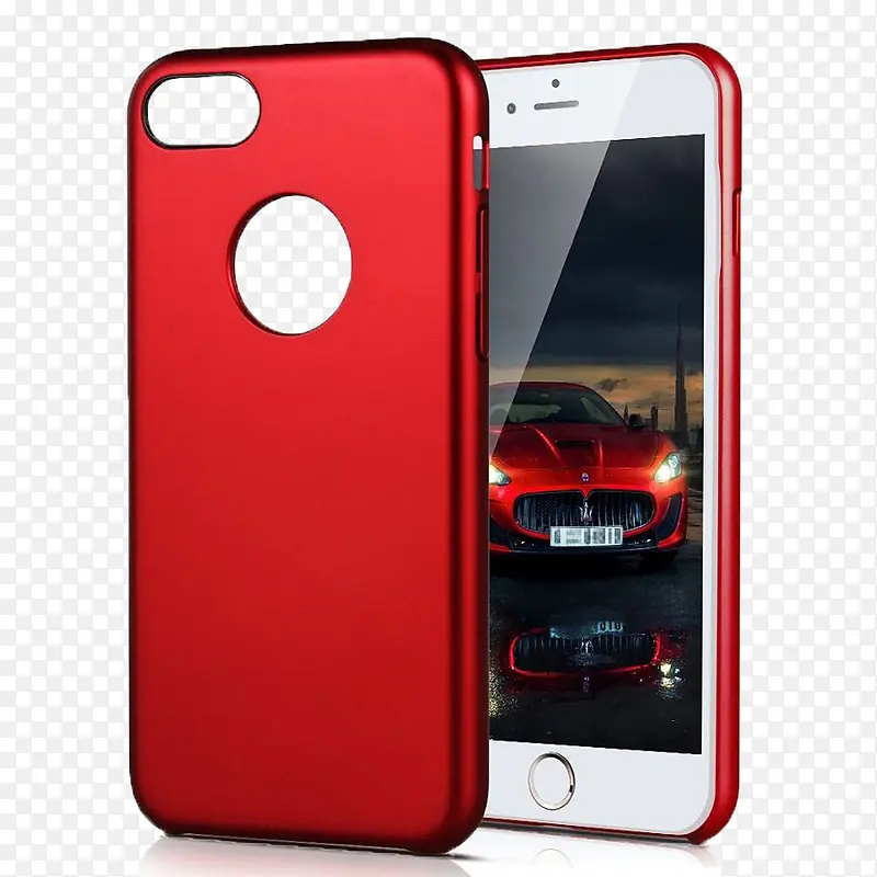 iphone7红色手机壳免抠