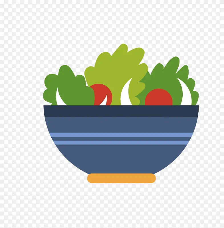 瓷碗里的蔬菜和西红柿