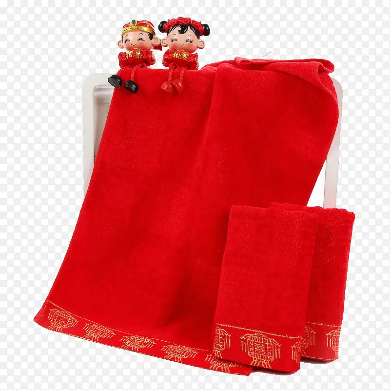 婚庆红色毛巾