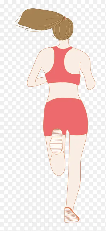 跑步女孩运动健身