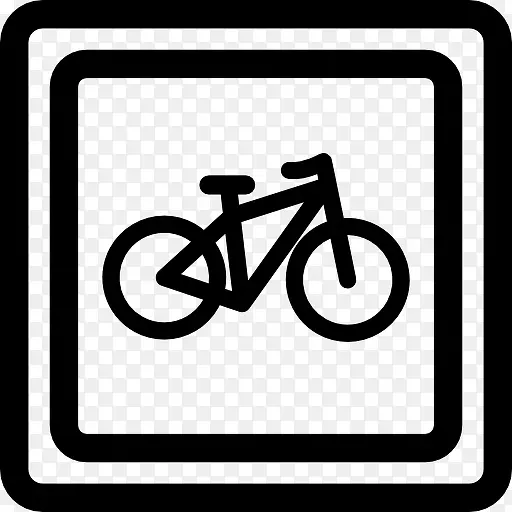自行车停车信号图标