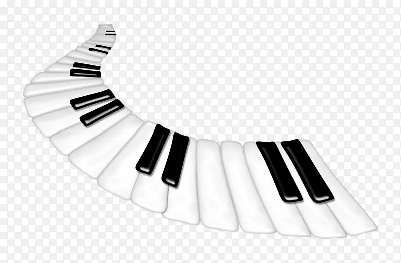 黑白钢琴键