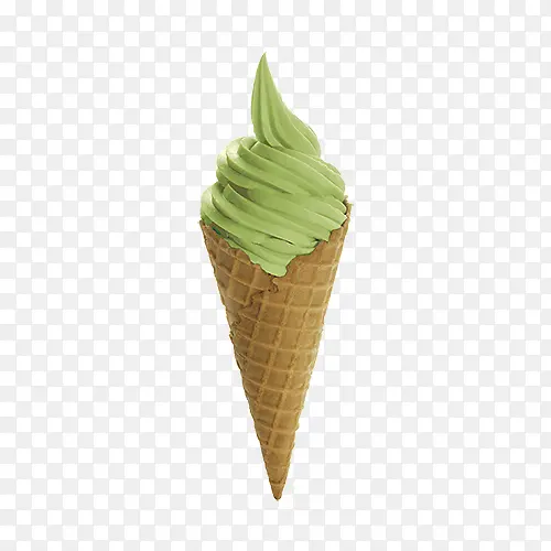 绿色冰激凌
