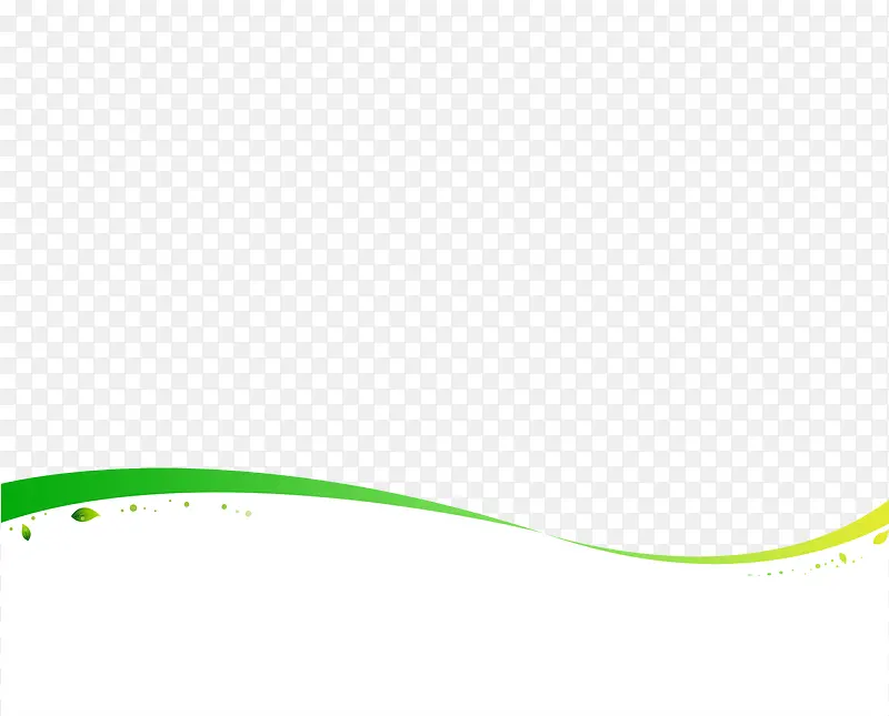 绿色简约曲线边框纹理