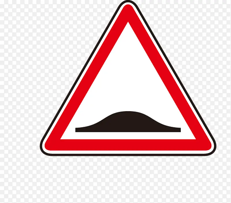 交通三角形红色标志